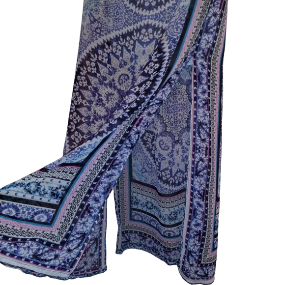 Mini skirt with sheer maxi overlay - Picture 5 of 9